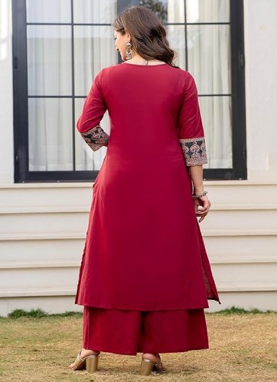 Women's Pure Cotton A-Line Kurta Set with Palazzo Pants & Dupatta