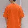 s66 Front Printed Round Neck Drop Shoulder Oversized Tshirt for Man