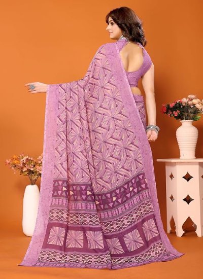 s77 Women's Trendy Georgette Saree