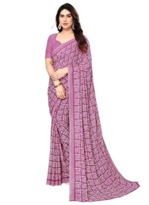 s8 Women's Printed Georgette Saree