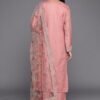 s88 Womens Woven Design Silk Blend Straight Kurta With Trousers and Dupatta