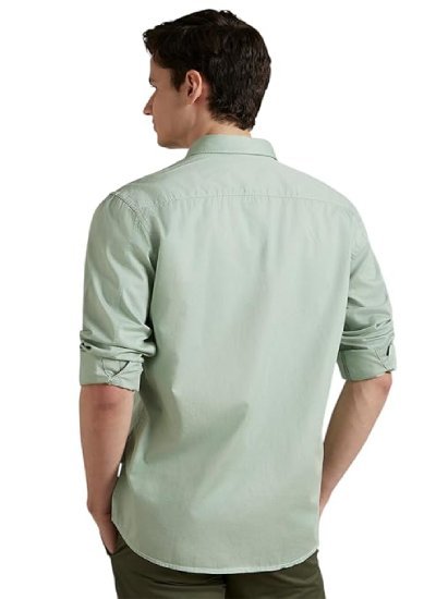 s88 Men's Cotton Slim Fit Over Casual Shirt