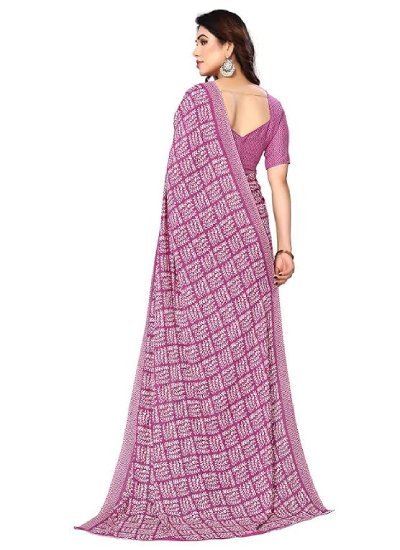 Women's Printed Georgette Saree