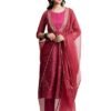 s9 Women's Layered Kurta Set with Dupatta