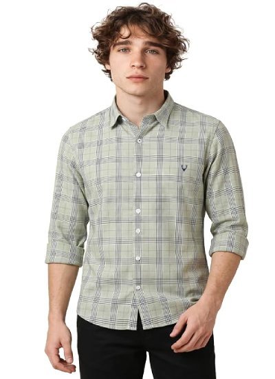 s9 Men Cotton Blend Regular Fit Shirt