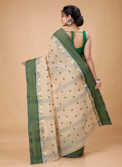 s99 Women's Traditional Bengal Tant Pure Cotton Design Saree