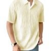 Regular Fit Half Sleeve Collar Tee for Summer Casual Wear T-Shirt for Men